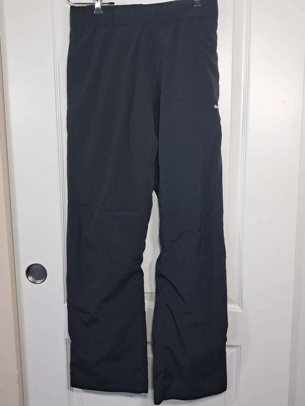Reebok Women's Black Splash Pants Large Lined Ankle Zippers Outdoor